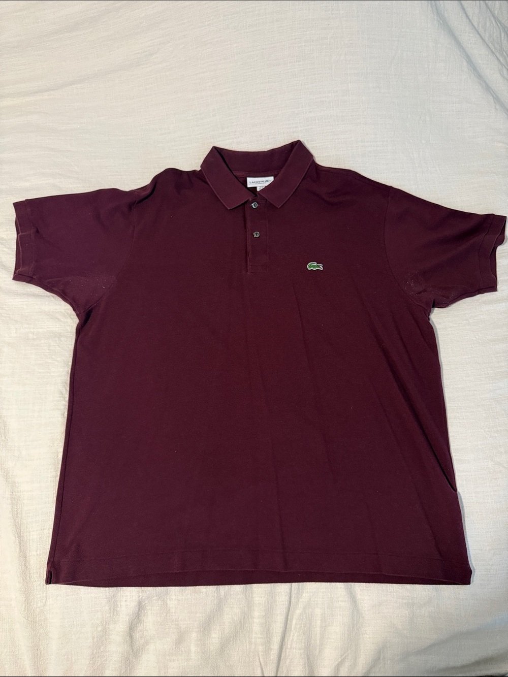 Lacoste Men’s Maroon Short-Sleeve Polo